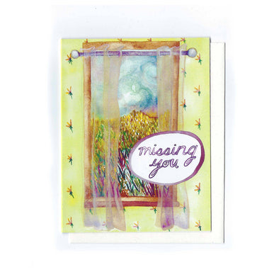 Missing you- Window Landscape Card