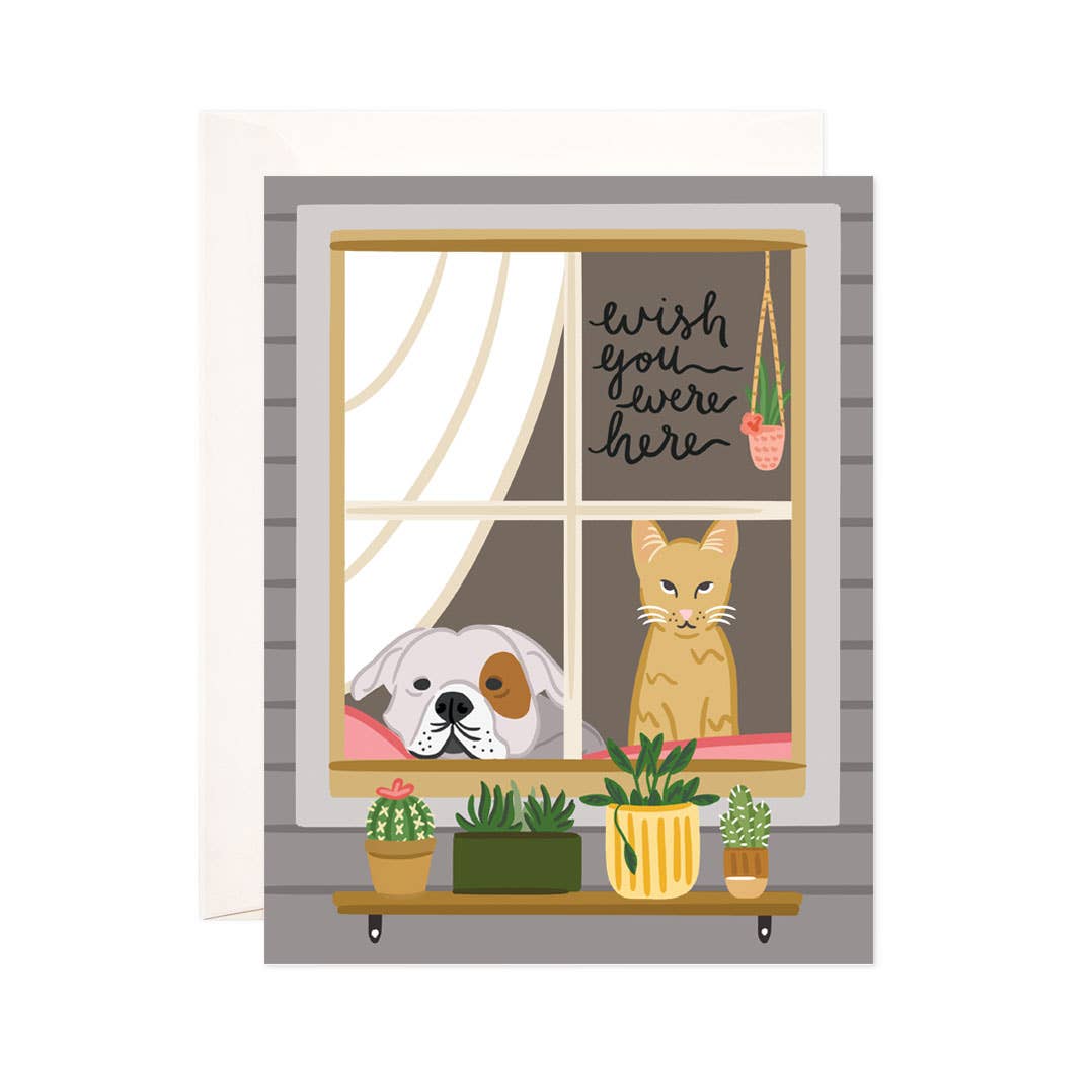 Wish You Were Pets Greeting Card