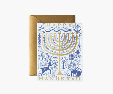 Twelve Tribes Menorah Card