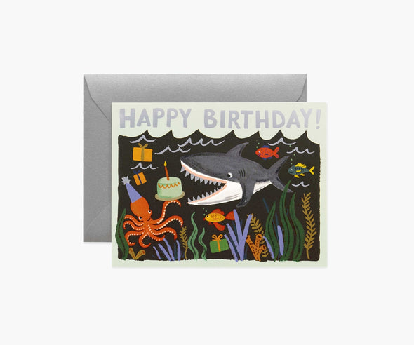 Shark Birthday Card