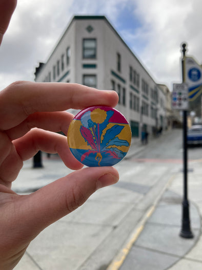 Pansexual Flora Pride Pin