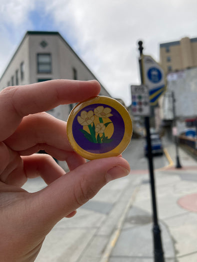 Intersex Flora Pride Pin