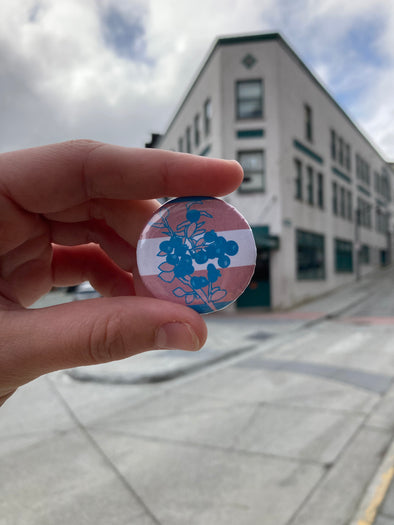 Transgender Flora Pride Pin