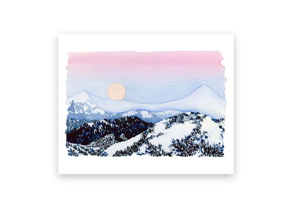 Midday Moonrise Print