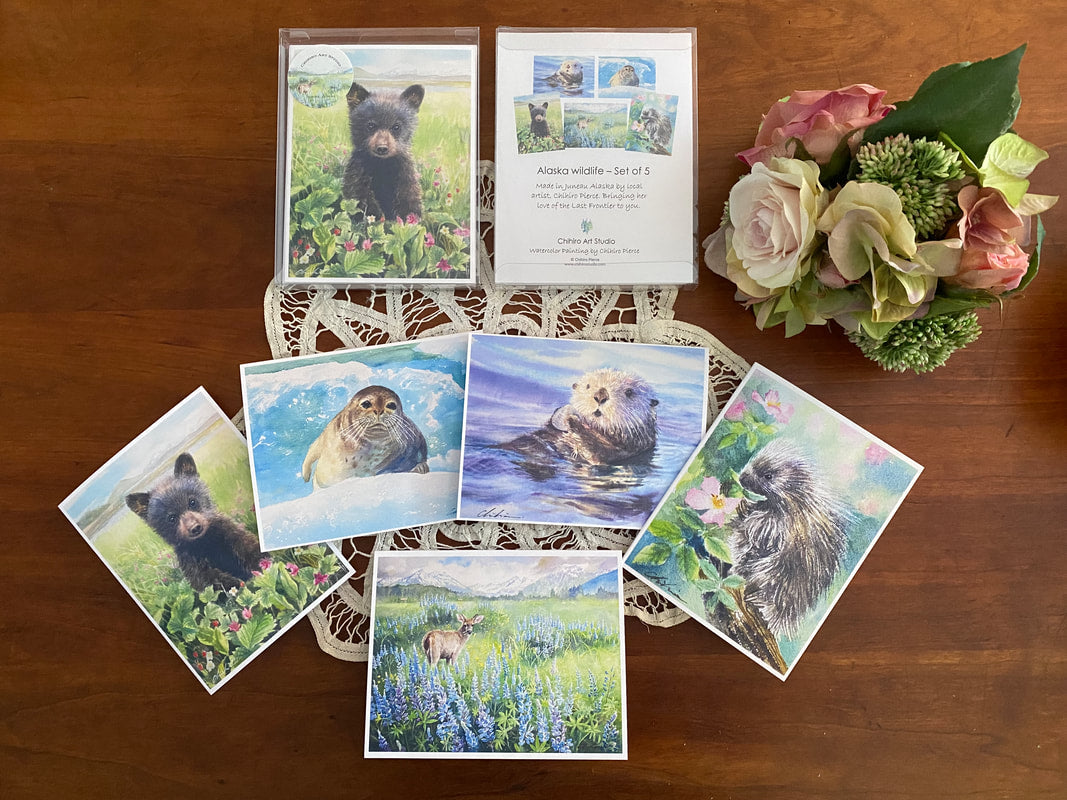 Alaska Wildlife - Greeting Card Set of 5